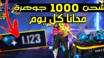 احصل علي 1000 جوهرة .. خطوات شحن جواهر فري فاير 2024 بطريقة سهلة