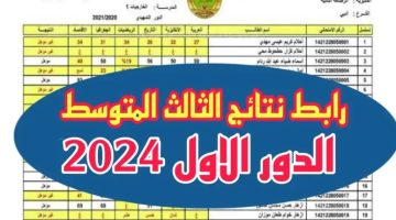 استعلم الآن .. نتائج الثالث المتوسط 2024 بالرقم الامتحاني pdf موقع نتائجنا وموقع وزارة التربية العراقية