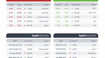 “تاسي” يغلق منخفضًا عند مستوى 12044 نقطة