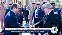 عاجل| الرئيس السيسي يودع نظيره الجزائري بمطار القاهرة الدولي